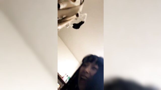 Girls are messing around on the toilet, and their friends are filming it all