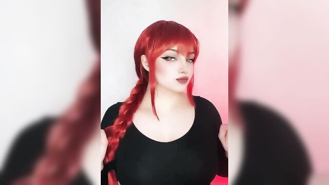 Evelinaava makima in a thrilling cosplay mp4 video
