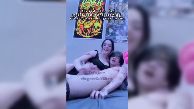 A woman has sex with a man and makes her husband watch