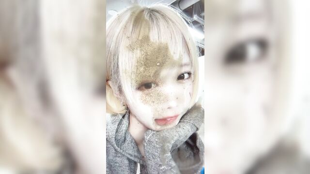 Bukkake video with that girl, she got a lot of sperm on her face