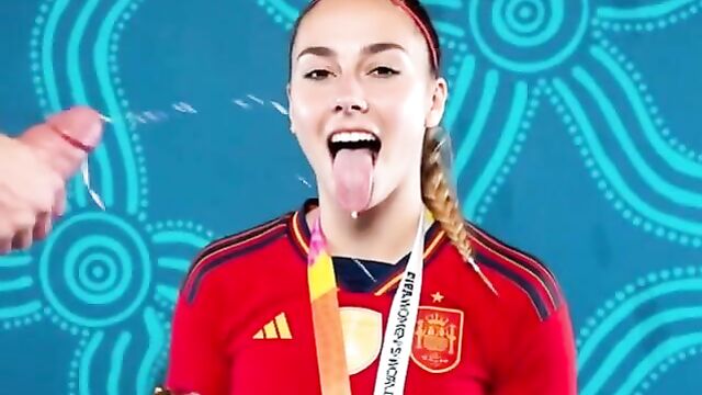 Athenea del castillo gets her pussy railed on the football pitch