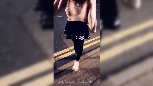 Bra flash in public by bdelphine, a daring act