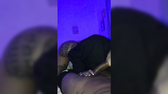 A white girl is getting fucked by a black guy in doggy style