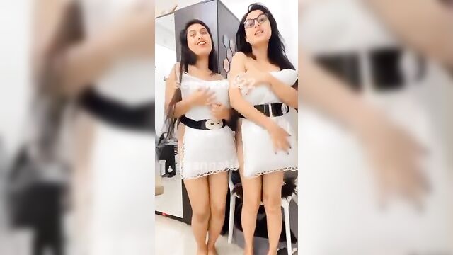 An insta-model is having fun with two young guys