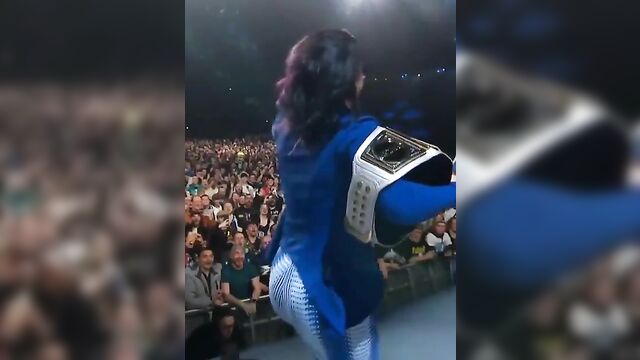The big ass of wwe diva bayley is very hot to touch