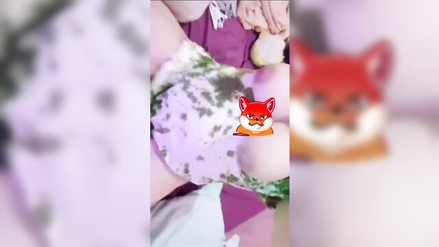 A girl with big boobs plays with her pussy and cum