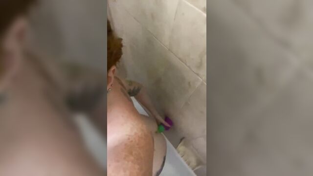 A cute girl has sex with her favorite sex-toy