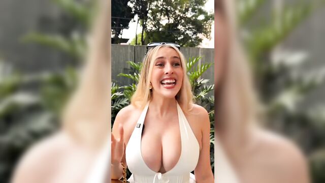 Kim migneault is a hot blondie with big tits