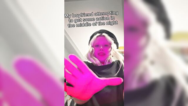 The guy wants sex, but the girl in a mood for fun