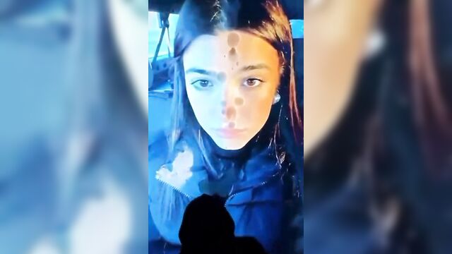 A cumshot tribute to the famous charli d'amelio, a total bitch