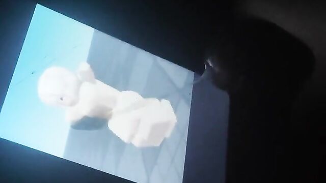 A man came to a girl and released cum on her face