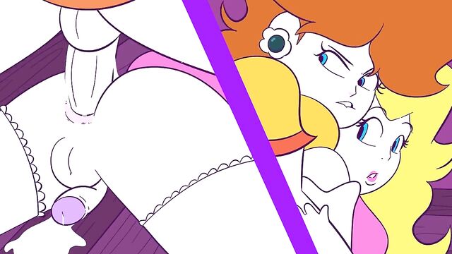 Daisy loves fucking the ass of futa princess peach hard