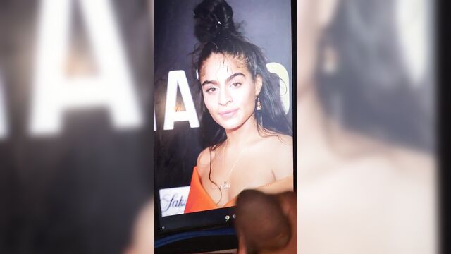 A man made a cum tribute to the canadian girl jessie reyez