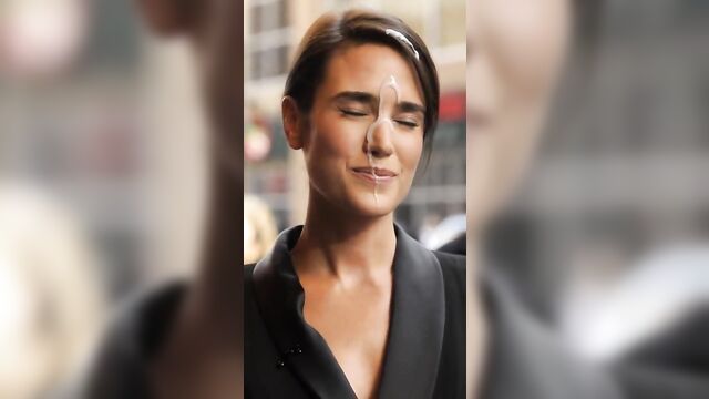 Jennifer connelly got a messy facial after intense action