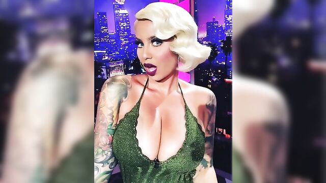 Amber rose is a sexy blonde who loves to get down hard