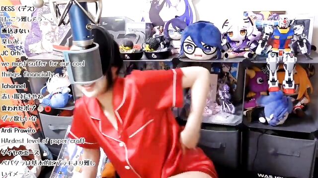 Furry girl twerking and grinding in lingerie (vr vtuber)