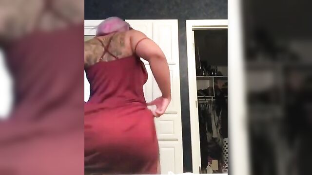 Thick black booty clip begs to get knocked out, inspired by phat ass