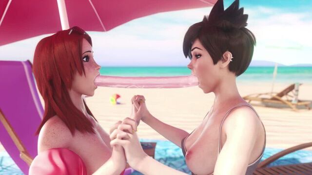 Tracer emily double dildo 2160p 3d porn