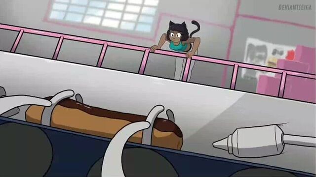 Cream cat girl full 