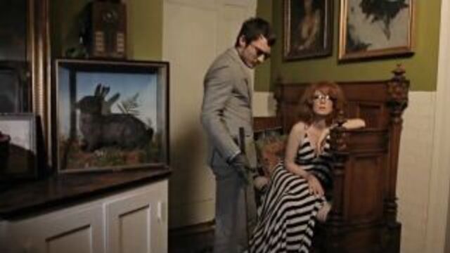 Shirley manson _amp; elijah wood for the oliver peoples eyewear 2010 campaign