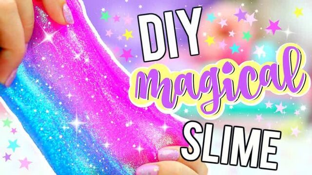 Diy слайм из блестящего клея! как сделать волшебный слайм единорога с тетраборатом натрия!