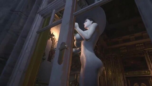 Resident evil 8: village — lady dimitrescu — nude mod [all cutscenes]