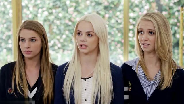 Elsa jean, rachel james & sydney cole with 3 black guy