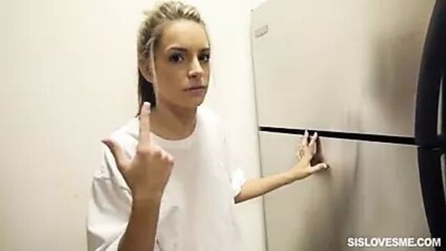 Kimmy granger – innocent girl in bathroom fucked by step brother