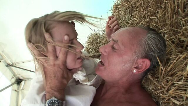Dad fucks stepdaughter in horse show!
