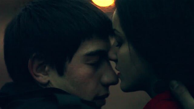 Love story old woman and young boy