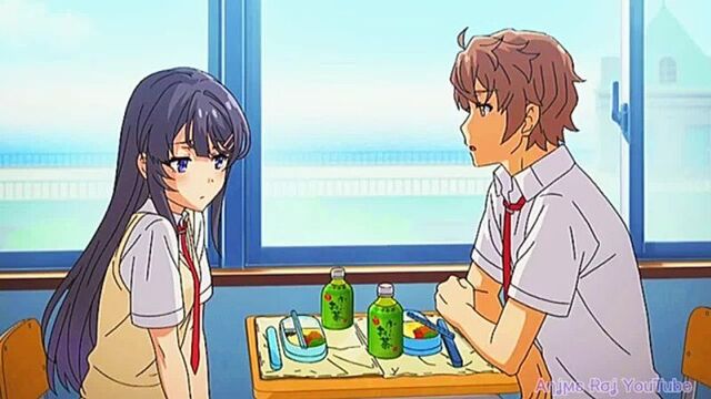 [anime roi] май сакурадзима и сакута mai sakurajima and sakuta