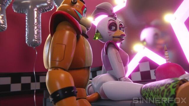Furry yiff fnaf glamrock chica sex porn parody fnaf9 security breach