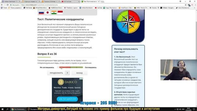 [arthas.mp4] папич проходит тест "политические координаты"