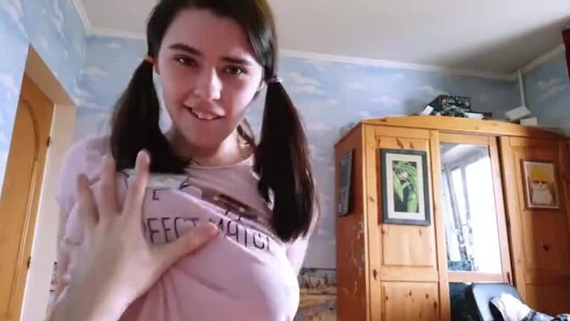 Детка с косичками пососала и попрыгала мокрой киской на хую [видео-порнушка].mp4