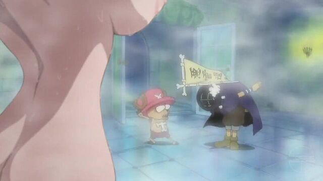 One piece — nami's bathroom scene (nude filter)