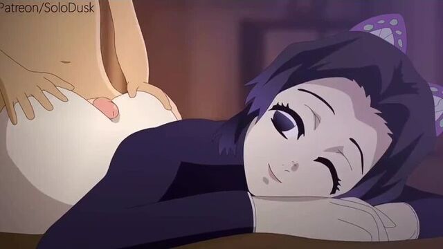 Shinobu kocho x tanjiro - nsfw; doggystyle; buttjob; 3d sex porno hentai; (by @solodusk) [demon slayer: kimetsu no yaiba]